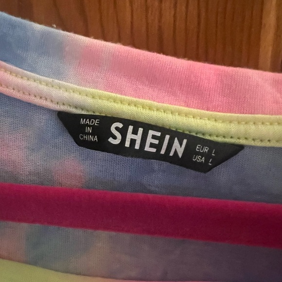 SHEIN Multicolor Tie-Dye West Coast Tee - Picture 3 of 3